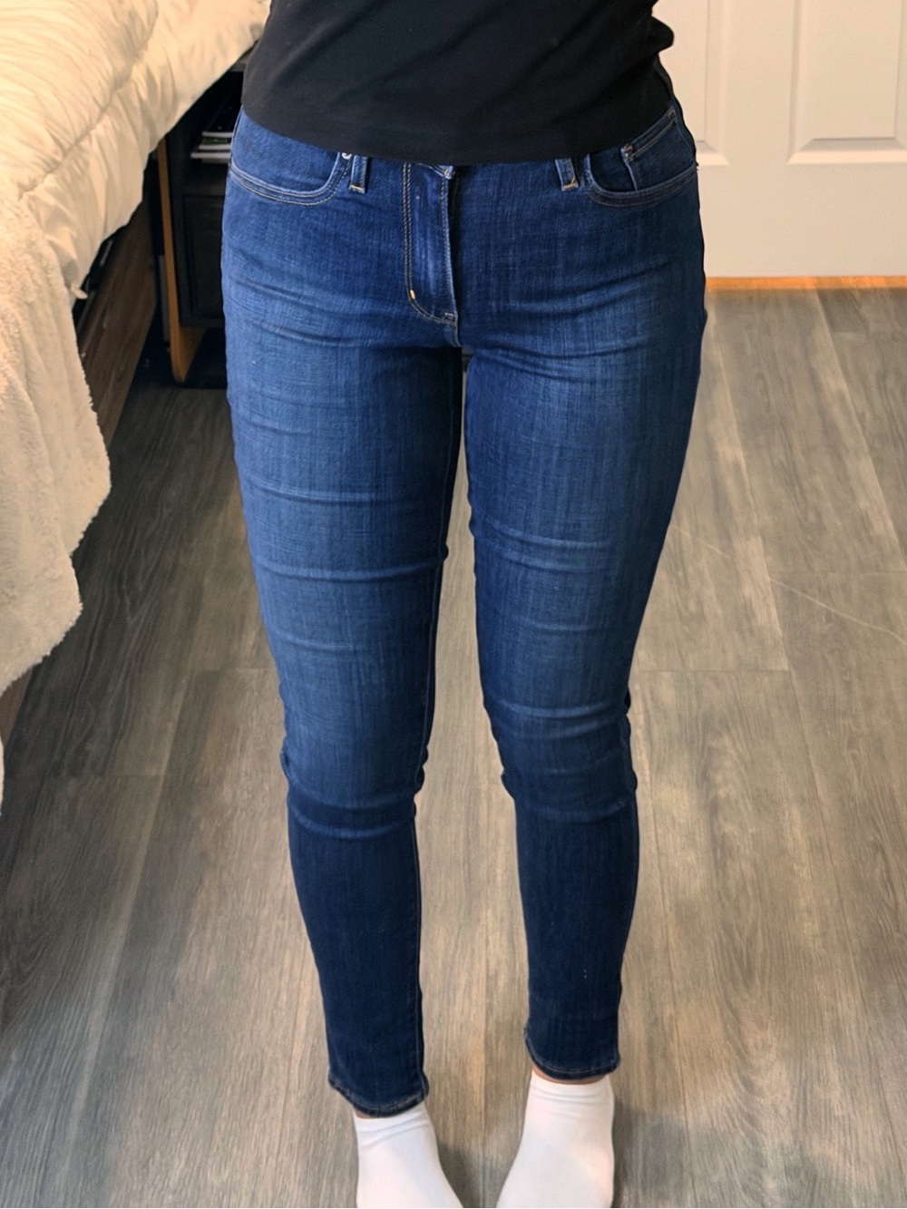 Levi’s Dark 721 High Rise Skinny - dark blue jeans